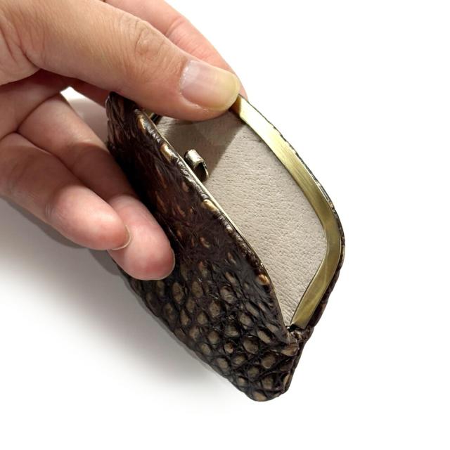 天溝がま口 小銭入れ 極薄 極薄がま口 天溝押口 天溝 口金