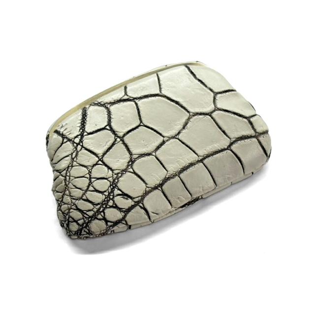 天溝がま口 小銭入れ 極薄 極薄がま口  天溝押口 天溝 口金 薄型 薄い スリム コンパクト ケース コンパクト財布 日本製 本革 レディース  本革 クロコダイル マダム