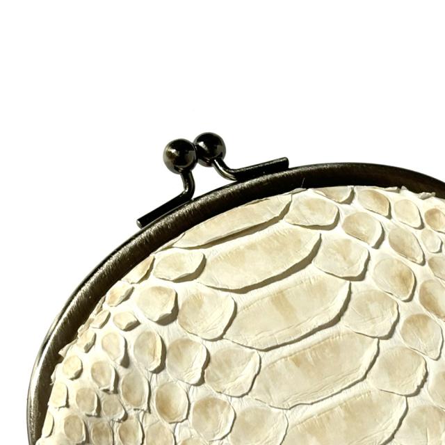 がま口 口金 がま口財布 レディース メンズ 本革 パイソン ハーフブリーチ がま口 口金 がま口財布 レディース メンズ 本革 パイソン ハーフブリーチ