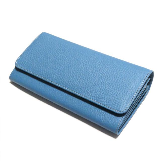 がま口 長財布 かぶせ型 / 本革 牛革 ブラウニー_1