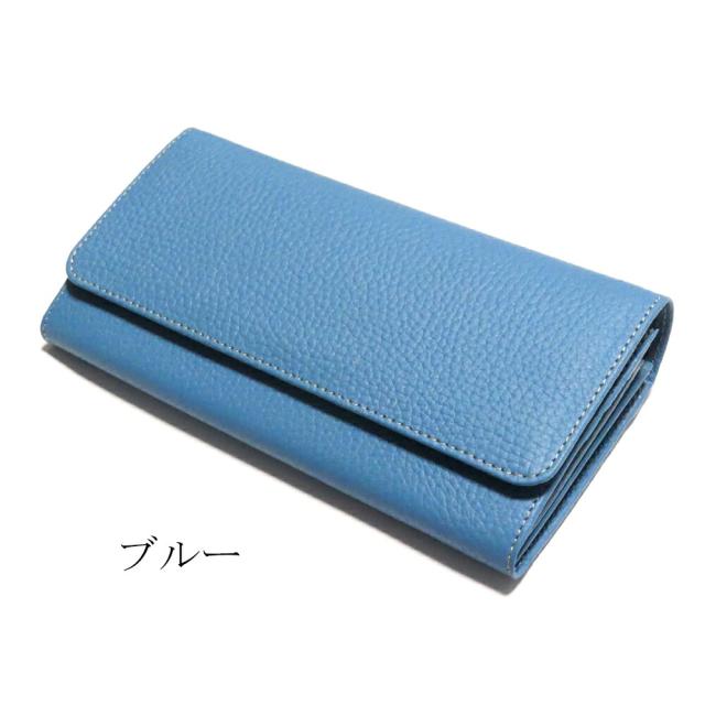 がま口 長財布 かぶせ型 / 本革 牛革 ブラウニー_15