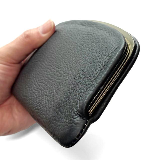 天溝がま口 長財布 がま口 がま口長財布 財布 がま口財布 天溝押口 くし型 天溝 口金 薄型 薄い スリム 日本製 本革 レディース 本革 牛革 シュリンク ブラウニー_3