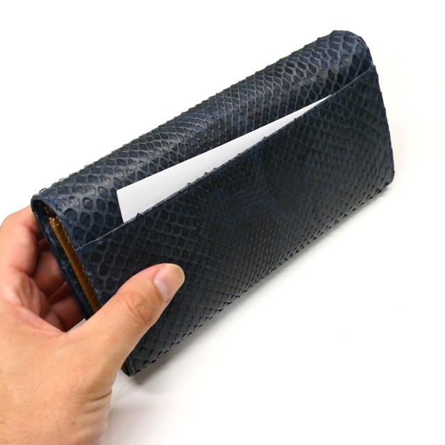 パイソン 財布 がま口 長財布 がま口財布 かぶせ レディース 本革 モラレスパイソン ヘビ革 蛇革 へび革 マット２-２_7