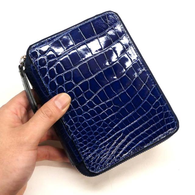 パスポートケース ファスナーカードケース カード入れ 本革 ワニ革
