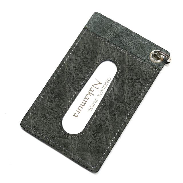 idカードホルダー カードケース 革 レザー エレファントレザー ゾウ革