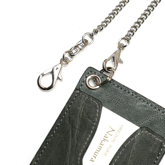 idカードホルダー カードケース 革 レザー エレファントレザー ゾウ革