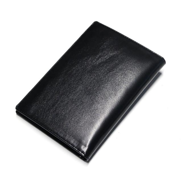 カードケース 診察券 お薬手帳 保険証 介護保険証 パスポート 通帳 カード各種 本革 羊革 ラム革 ラムスキン ブラック