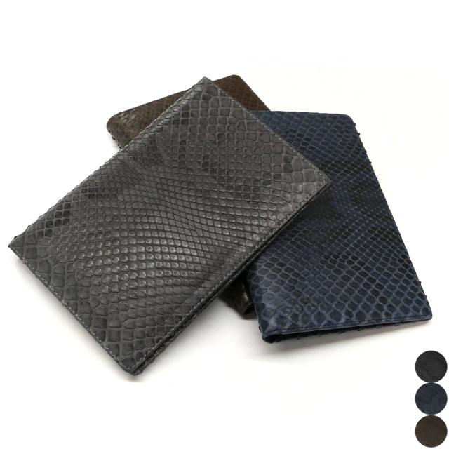 カードケース 診察券 お薬手帳 保険証 パスポート 通帳 カード各種 蛇革 本革 モラレス パイソン革 マット-1