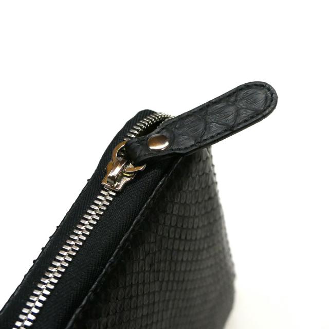 パスポートケース ファスナーカードケース カード入れ 本革 蛇革