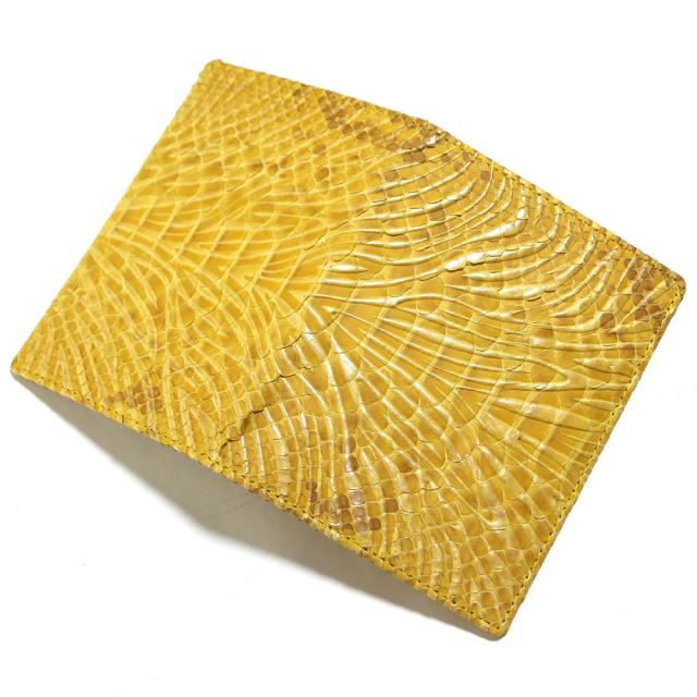 カードケース カード入れ 薄型 大容量 ダイヤモンド パイソン 蛇 ヘビ