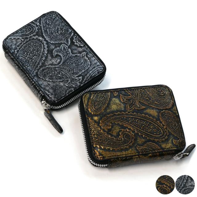 カードケース ラウンドファスナー 本革 パイソン ペイズリー じゃばら式 大容量 メンズ レディース スマート ICカード クレジット 名刺入れ ギフト プレゼント