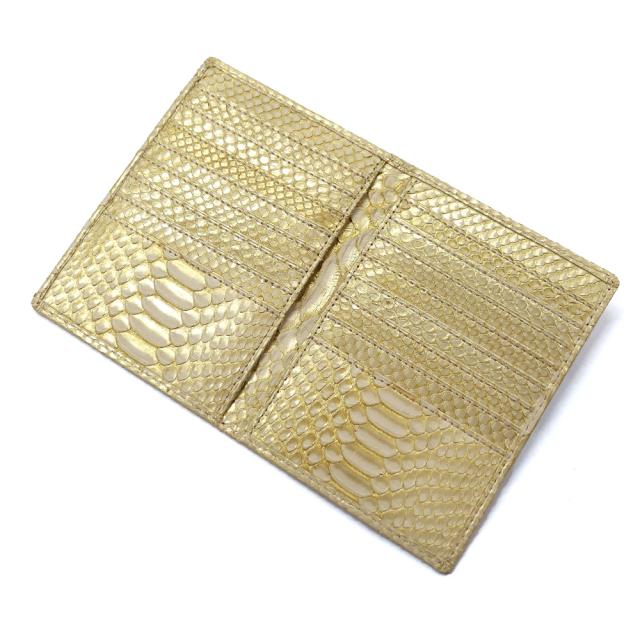 カードケース カード入れ 薄型 大容量 ダイヤモンド パイソン 蛇 ヘビ