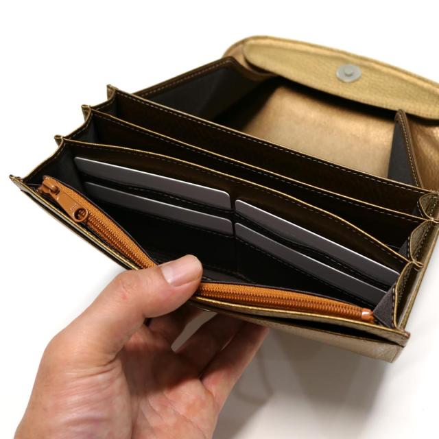 長財布 ギャルソン レディース 大容量 牛革 牛 本革 オープンマチ付 2_3