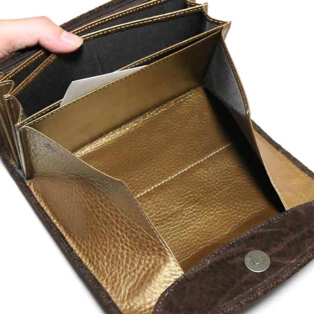ギャルソン長財布 ギャルソン財布 長財布 本革 メンズ レディース オープンマチ付 大容量 / エレファントレザー ゾウ革_5