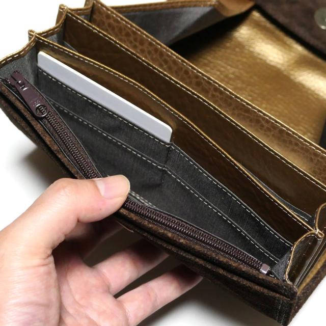 ギャルソン長財布 ギャルソン財布 長財布 本革 メンズ レディース オープンマチ付 大容量 / エレファントレザー ゾウ革_6
