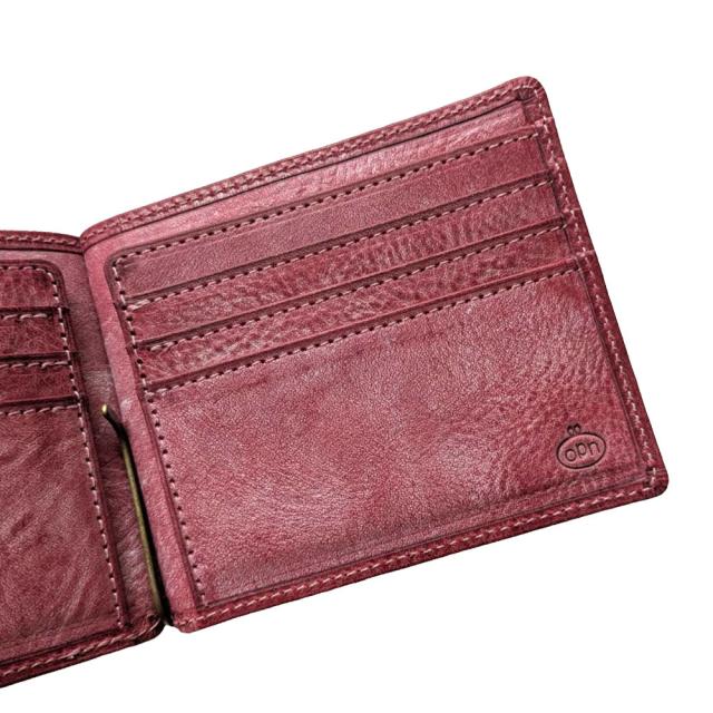 札ばさみ 財布 マネークリップ / メンズ レディース / 牛革 イタリアン