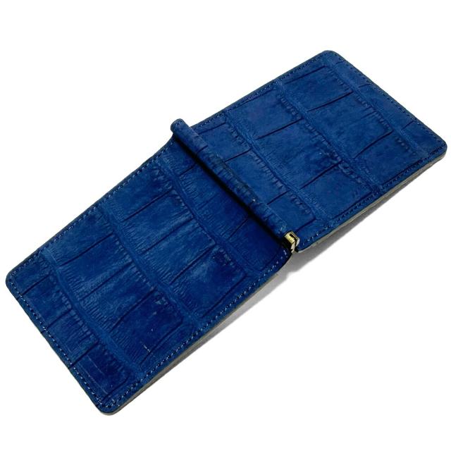 札ばさみ マネークリップ メンズ レディース 本革 クロコダイル ヌバック