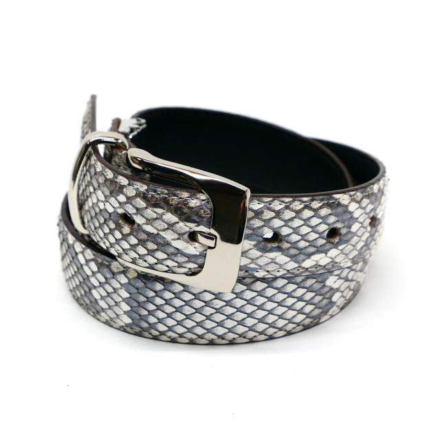 ベルト モラレス パイソン 蛇 本革 牛革 メンズ レディース 3cm幅 パール シルバー ベルト モラレス パイソン 蛇 本革 牛革 メンズ レディース 3cm幅