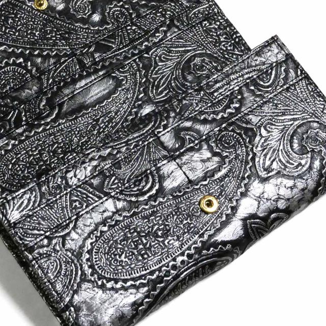 パイソン 財布 長財布 万能タイプ / 本革 パイソン革 ヘビ革