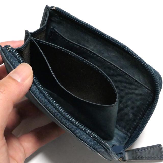 イタリアンレザー小銭入れ ラウンドファスナー La Perla Azzurra社 アラスカ イタリアンレザー小銭入れ ラウンドファスナー La Perla Azzurra社