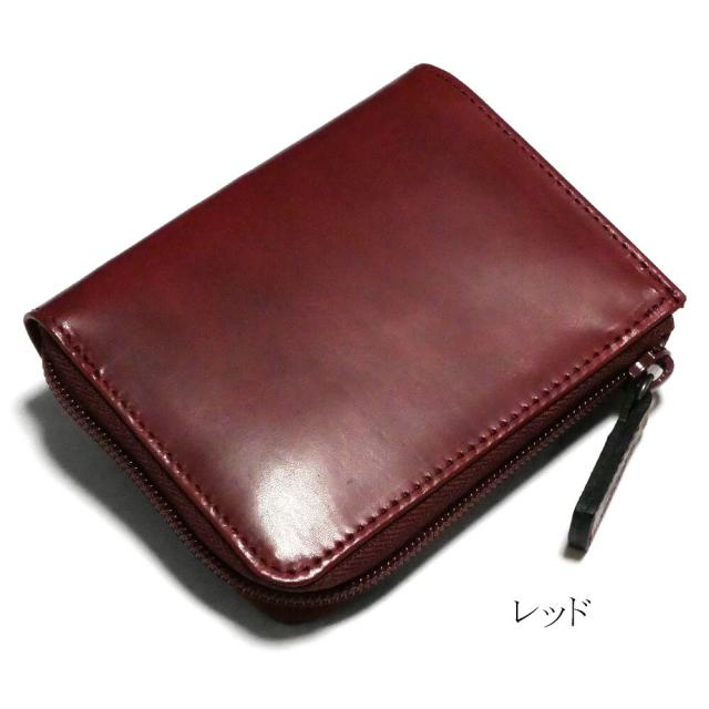 L字ファスナー財布 メンズ レディース マチ付き 小銭入れあり カード収納 コンパクト 本革 新喜皮革 馬革 オイルポニー_7