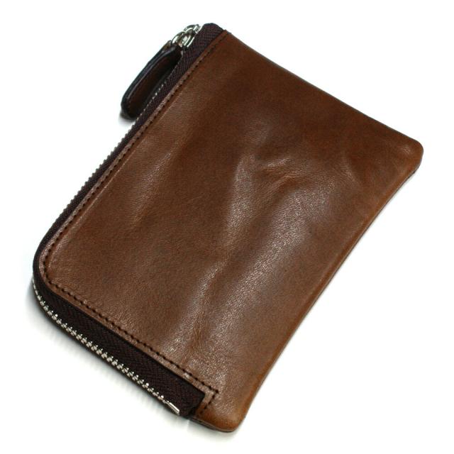 財布 L字 ラウンドファスナー財布 札入れ レディース財布 メンズ財布 薄型 コンパクト 牛革 オイルプルアップ レザー 革 サイフ チョコ コンパクト