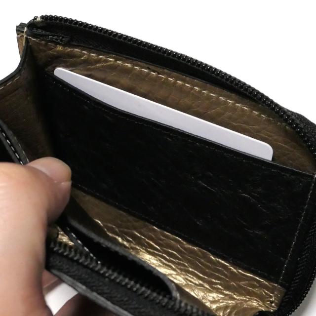 L字ファスナー財布 メンズ レディース マチ付き 小銭入れあり カード