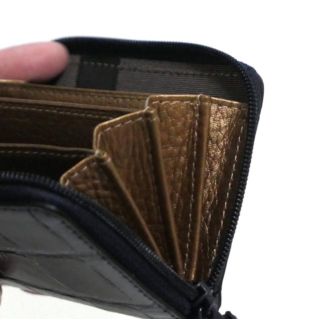 コインケース 小銭入れ メンズ レディース 革 本革 出しやすい ラウンドファスナー ファスナー 小型財布 コンパクト財布 ミニウォレット / クロコダイル マット_5