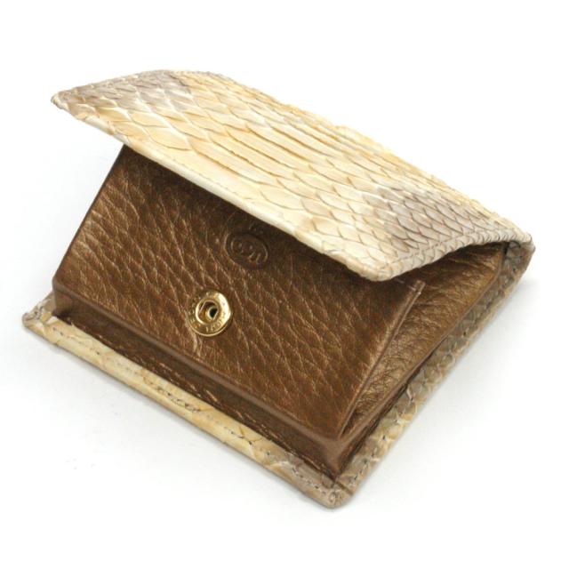 コインケース メンズ レディース 小銭入れ 蛇革 パイソン革 ヘビ革