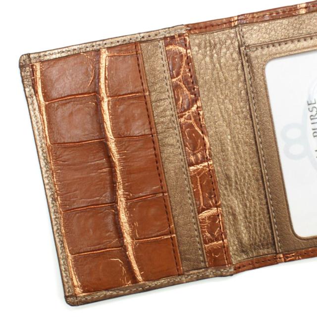 定期入れ パスケース 本革 レザー メンズ レディース クロコダイル