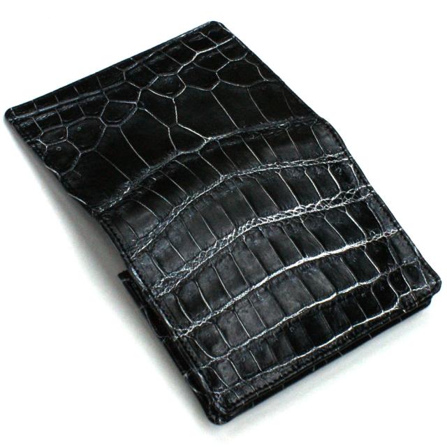 名刺入れ 名刺ケース メンズ レディース クロコダイル 鰐革 ワニ革