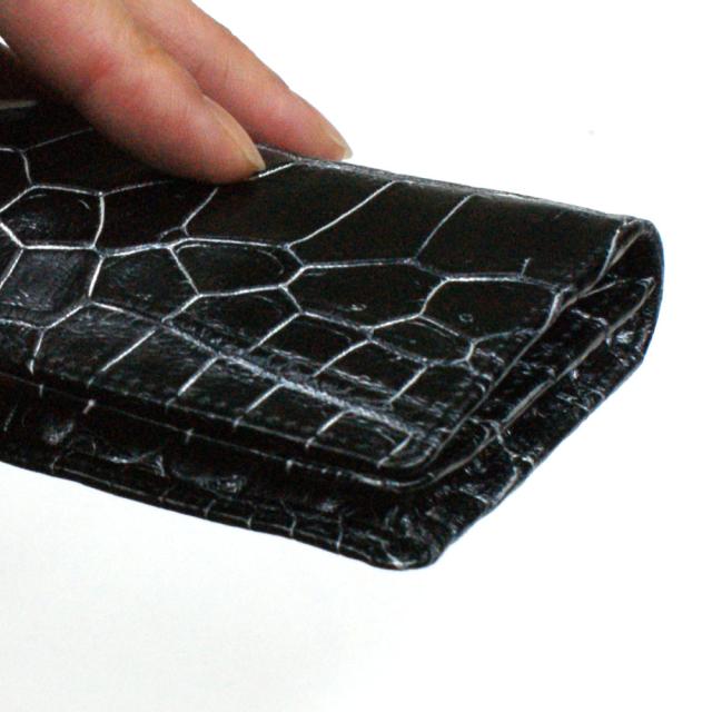 名刺入れ 名刺ケース メンズ レディース クロコダイル 鰐革 ワニ革