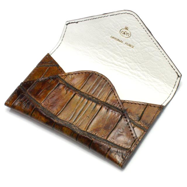 名刺入れ 名刺ケース メンズ レディース クロコダイル革 ワニ革 レザー