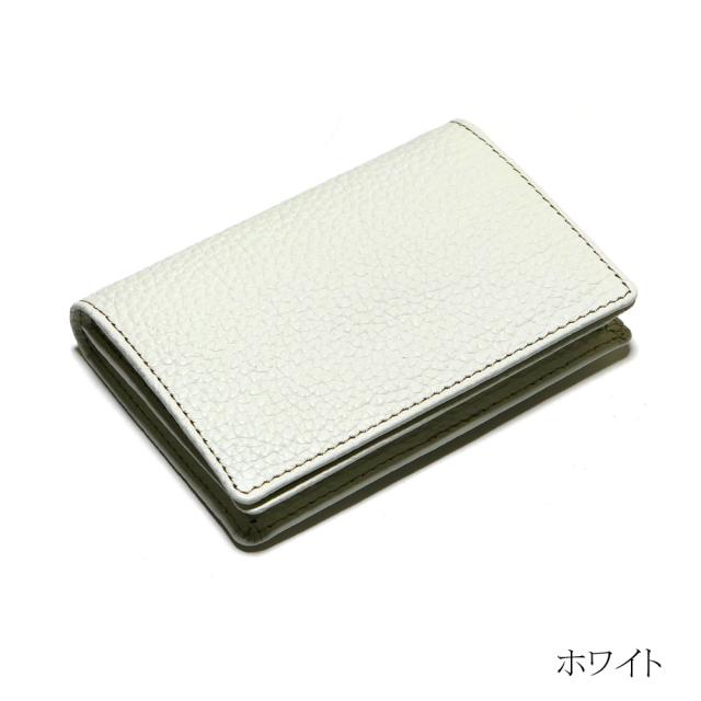 名刺入れ 名刺ケース 通しマチ型 メンズ レディース 本革 牛革 シュリンクレザー / ブラウニー_11
