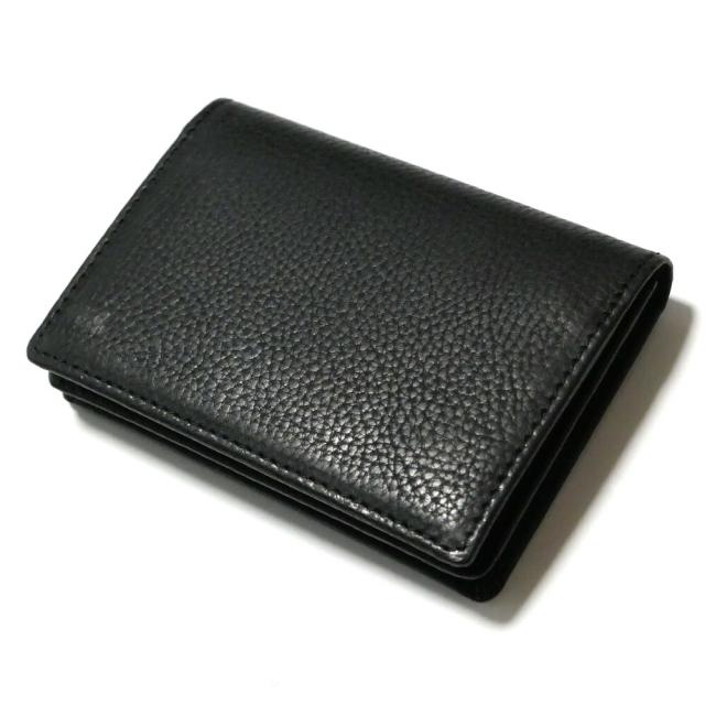 名刺入れ 名刺ケース 通しマチ型 メンズ レディース 本革 牛革 シュリンクレザー イタリア Virgilio Conceria Artigiana社 リネア