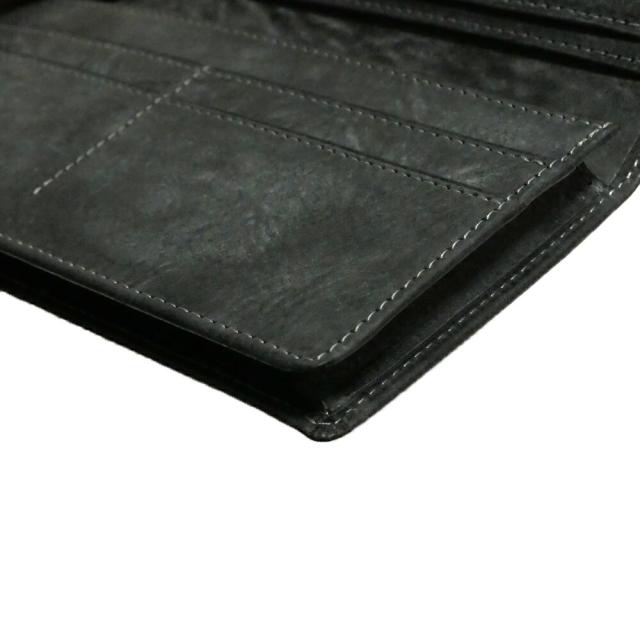 長財布 通しマチ 小銭入れなし メンズ レディース 本革 牛革