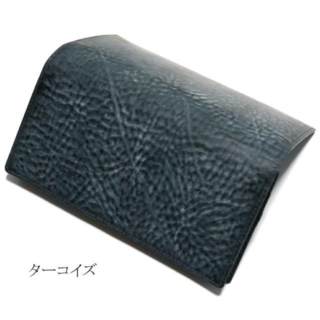 長財布 通しマチ 小銭入れなし メンズ レディース 本革 牛革