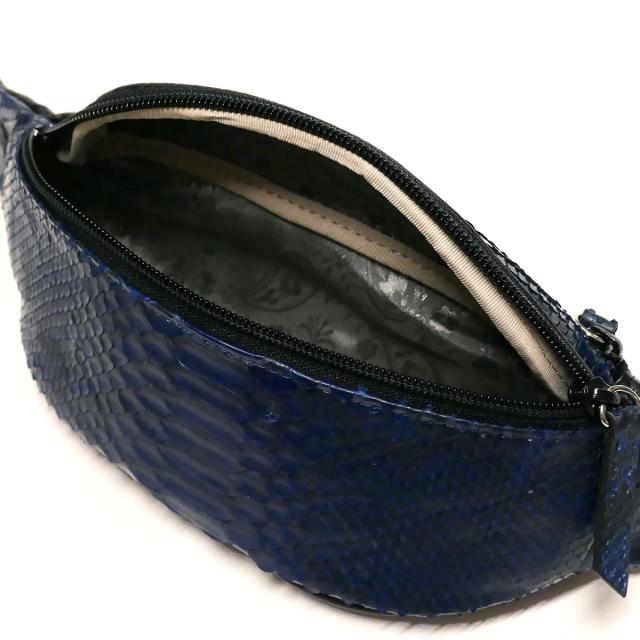 ボディバッグ ワンショルダーバック コンパクト 横型 / パイソン革 蛇