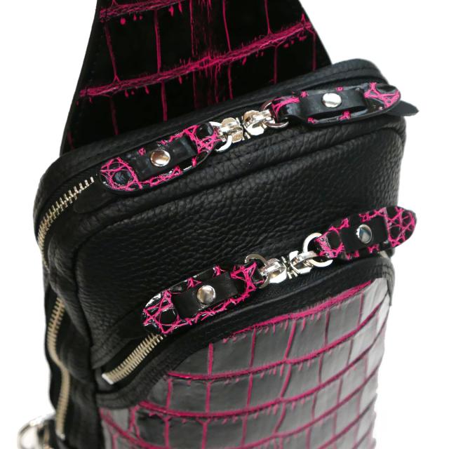 ボディバッグ メンズ レザー ショルダーバッグ 斜めがけ / 縦型 大容量