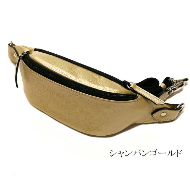 ボディバッグ ワンショルダーバック コンパクト 横型 / 牛革 レザー_9
