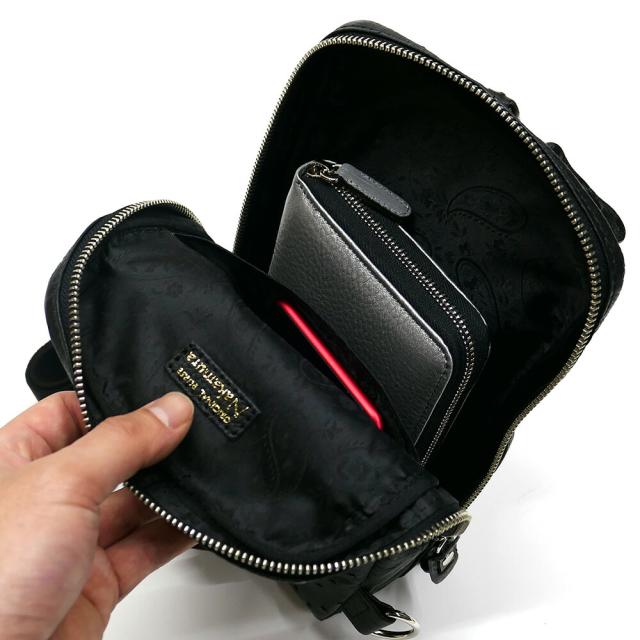 ボディバッグ メンズ レザー ショルダーバッグ 斜めがけ / 縦型 大容量