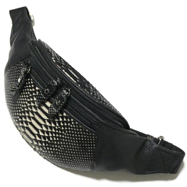 ボディバッグ レディース 本革 ダイヤモンド パイソン ショルダー