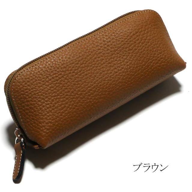 ペンケース ラウンドファスナー 筆箱 ふでばこ PenCase 本革 牛革_7