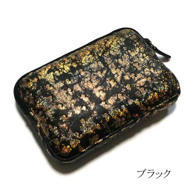 ポーチ 通しマチ / Sサイズ / 本革 オーストリッチ革 ダチョウ革 / カラット_11