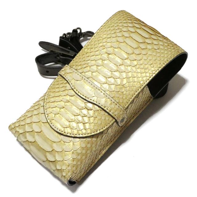 シザーケース シザーバック 美容師 トリマー 花屋 ベルト 革 ４丁 カバーあり ２WAY スリムタイプ スタイリスト アシスタント 美容 美容師 理容 理容師 / 本革 パイソン ダイヤモンドパイソン ゼブラ ゴールド