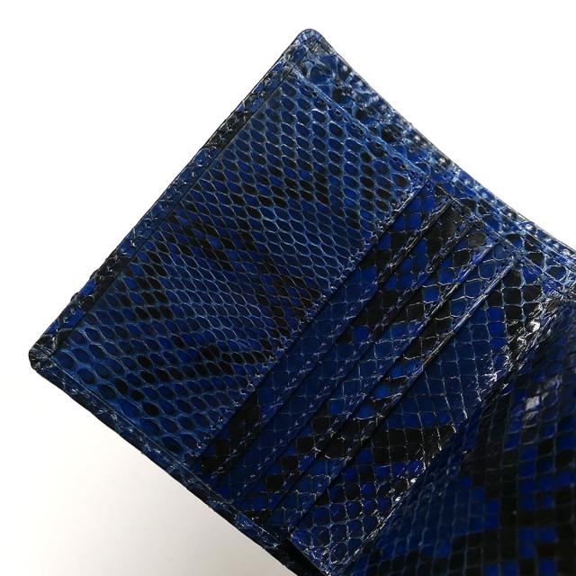 パイソン 財布 メンズ レディース 二つ折り 折り 本革 ボックス型小銭