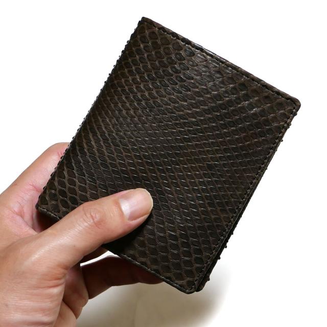 パイソン 財布 二つ折り財布 ボックス型小銭入れ モラレス 本革 無双