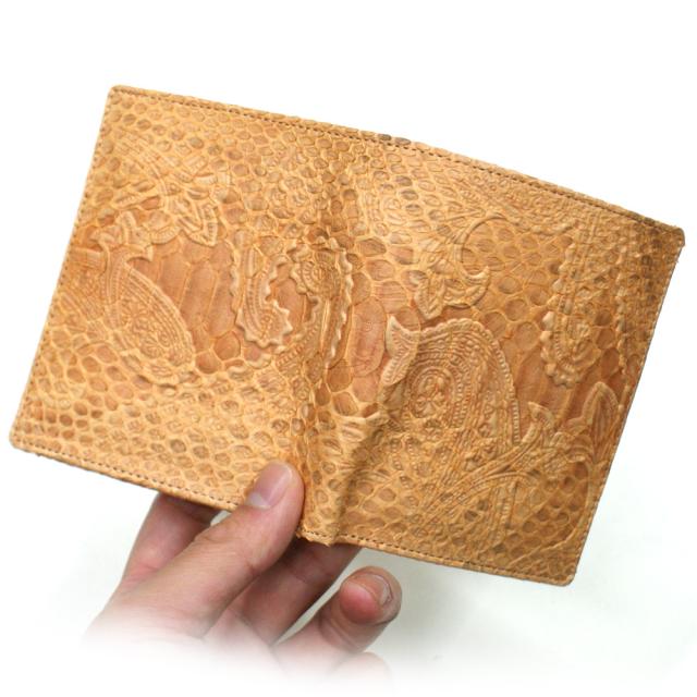 パイソン 財布 二つ折り財布 折り財布 / ボックス型 小銭入れ付 カード