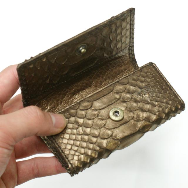 キーケース キーホルダー ダイヤモンド パイソン革 ヘビ革 牛革 5連