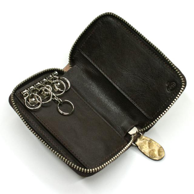 キーケース キーホルダー パイソン 蛇革 ヘビ革 ラウンドファスナー キーケース 5連金具 日本製 ジッパー ギフト プレゼント ブロンズ ベージュ キーケース キーホルダー パイソン 蛇革 ヘビ革 ラウンドファスナー